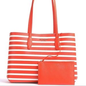 MAKE AN OFFER all day sailing stripe tote kate spade brand new condition